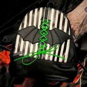 Blackcraft Cult Stripe Bat Wing Mini Backpack